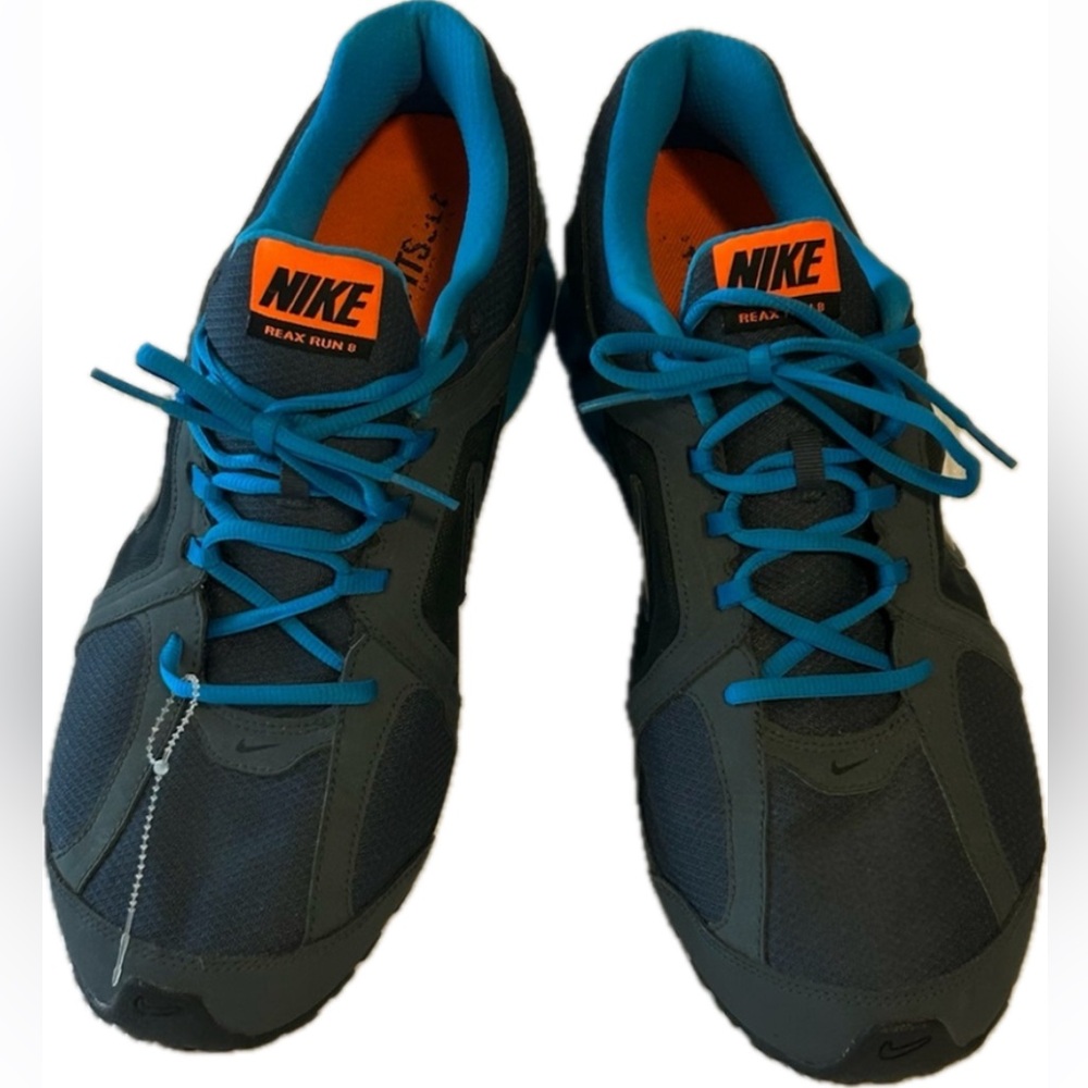 Nike Mens Reax Run 8 599579-402 Gray Running Shoes Sneakers Size 13
